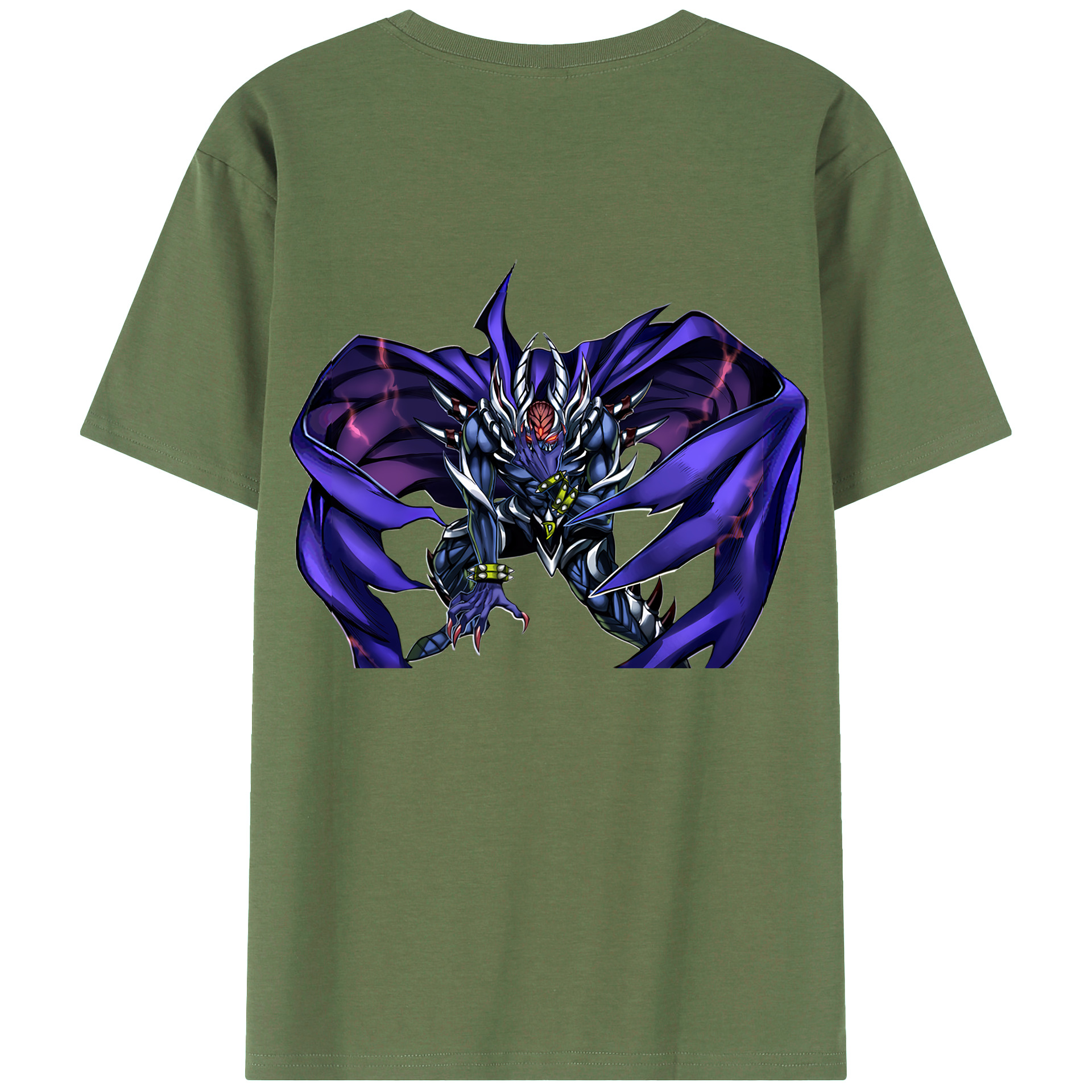 （画像用） 遊☆戯☆王 Yu-Gi-Oh! 綿100％ メンズ半袖Tシャツ（バックプリント） 通気性
